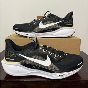 Nike Air Zoom Pegasus 41 NFL New Orleans Saints Size 11 Running Shoes FZ5095-001